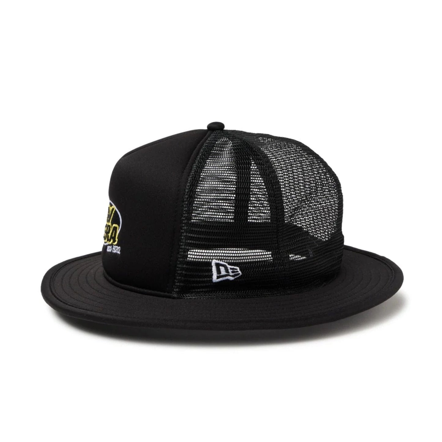 Pictured is this New Era Fitted Bucket hat in black. 5