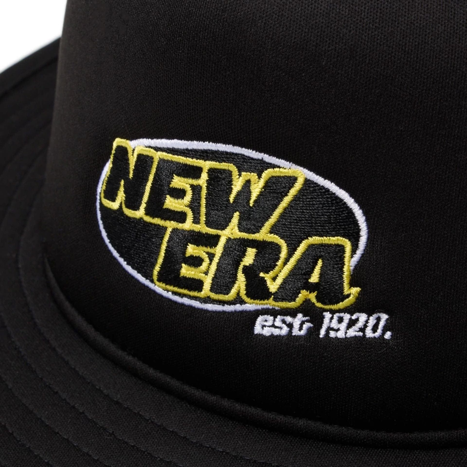 Pictured is this New Era Fitted Bucket hat in black. 3