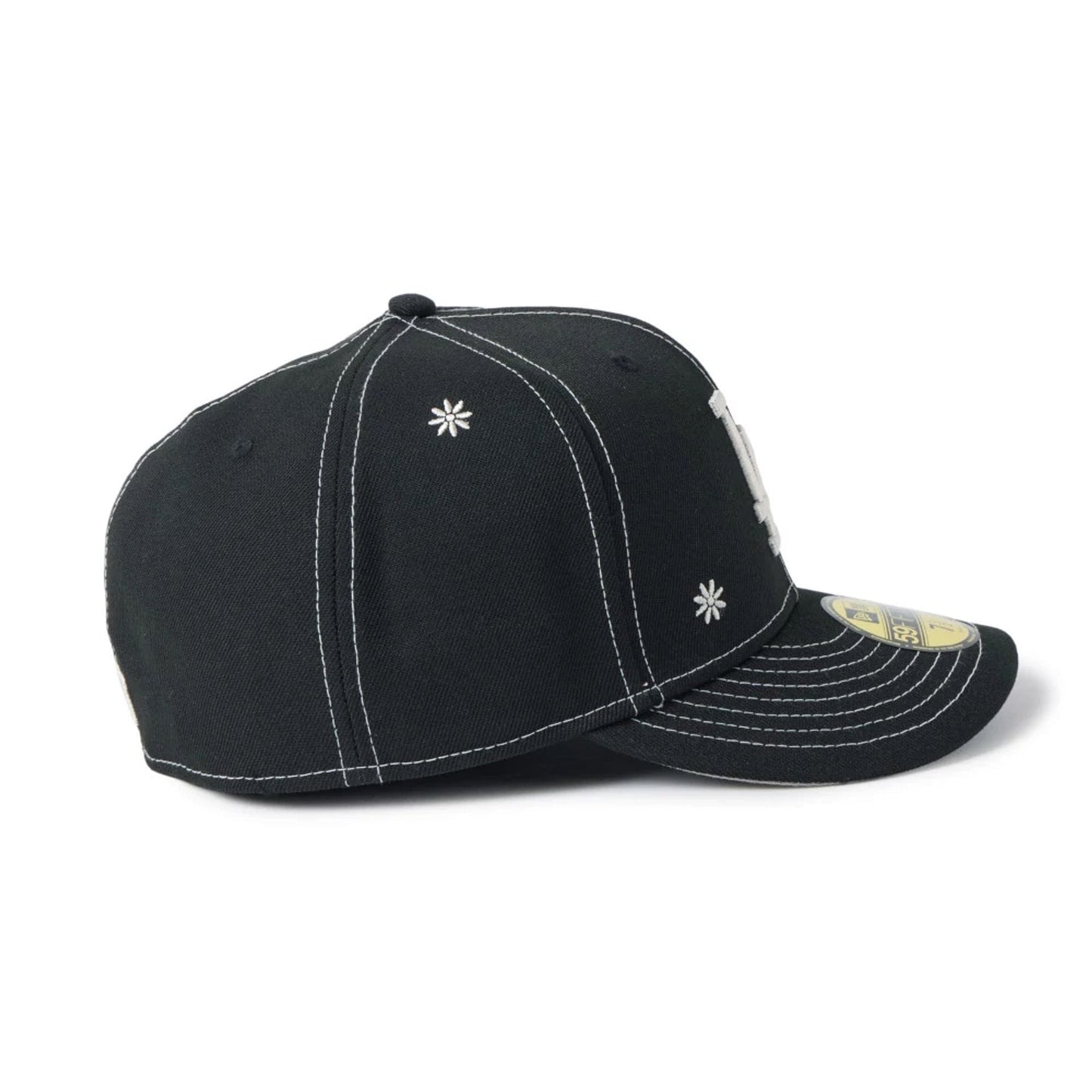 Pictured is this MLB Floral LA Dodgers 59FIFTY Fitted cap in black. 8