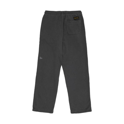 The model is wearing this New Era Originators Straight Leg Joggers in black. 2