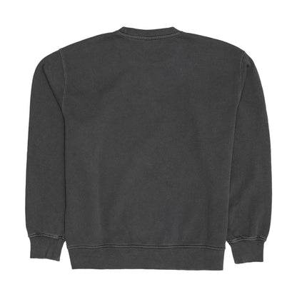 The model is wearing this New Era Originators Crew Neck Sweater in black. 2