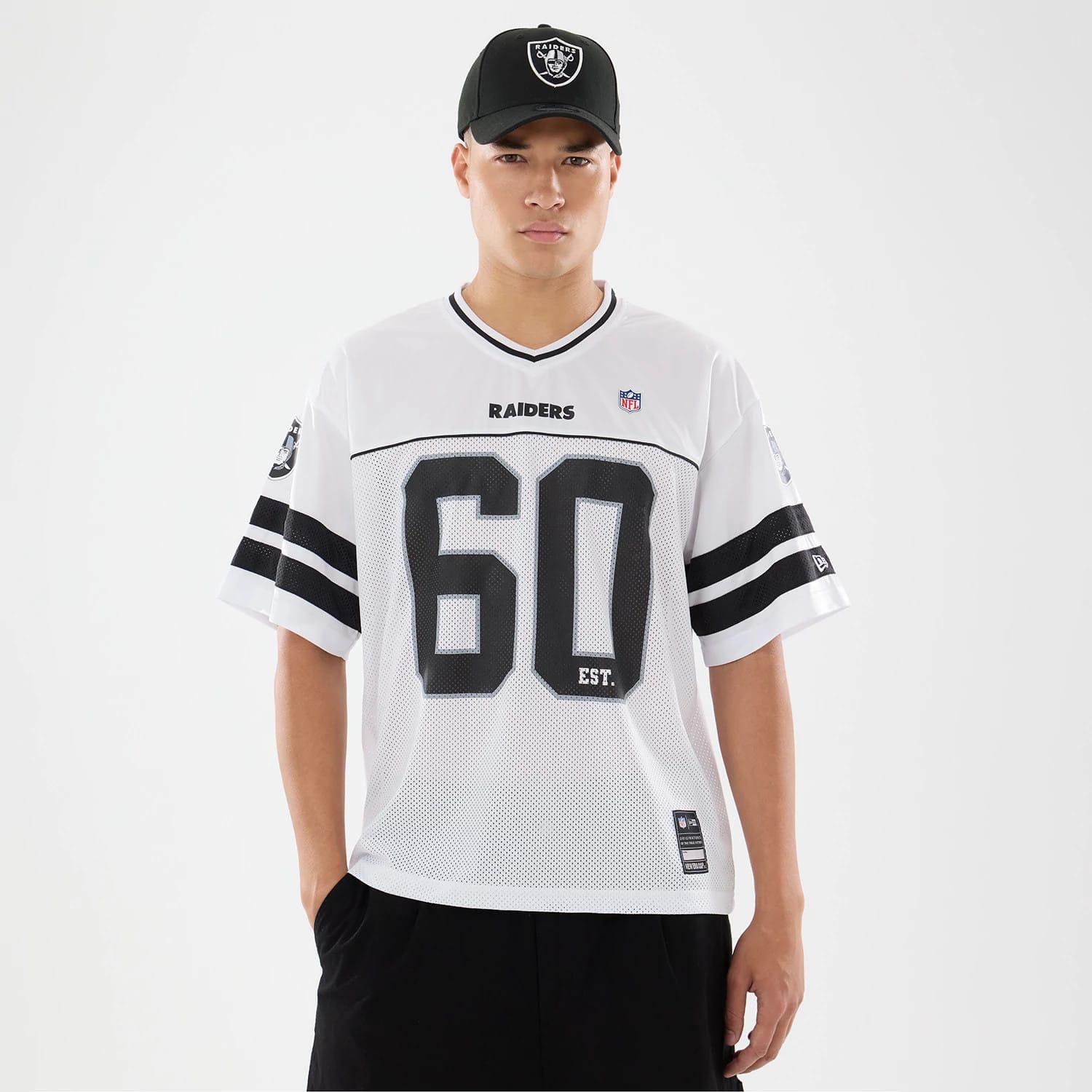 NIKE NFL Raiders janikowski メッシュ ゲームシャツ NFL Las Vegas Raiders White Mesh Jersey | NEC UK