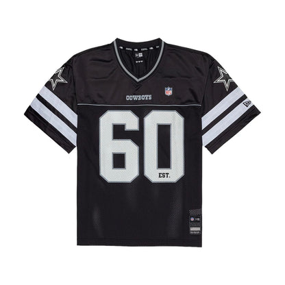 The model is wearing this NFL Dallas Cowboys Mesh Jersey in black. 1