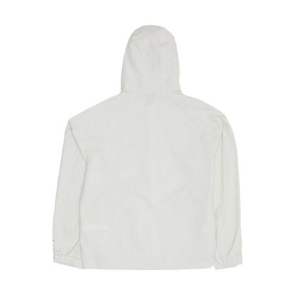 The model is wearing this New Era Black Label Jacket in open white. 2