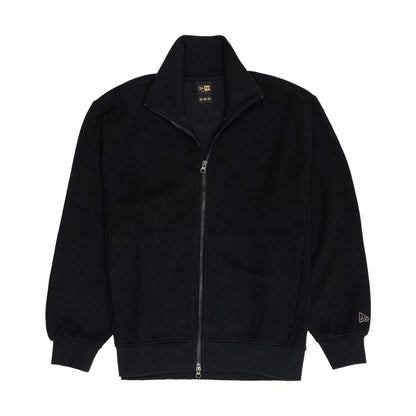 The model is wearing this New Era Black Label Jacket in black. 1