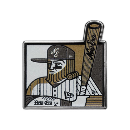Pictured is this New Era Player Pinbadge in silver. 1