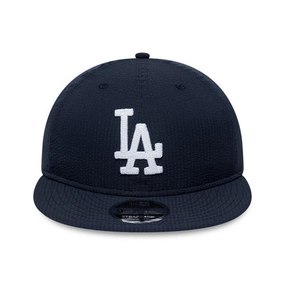 Pictured is this MLB Seersucker LA Dodgers Retro Crown 9FIFTY cap in navy. 2