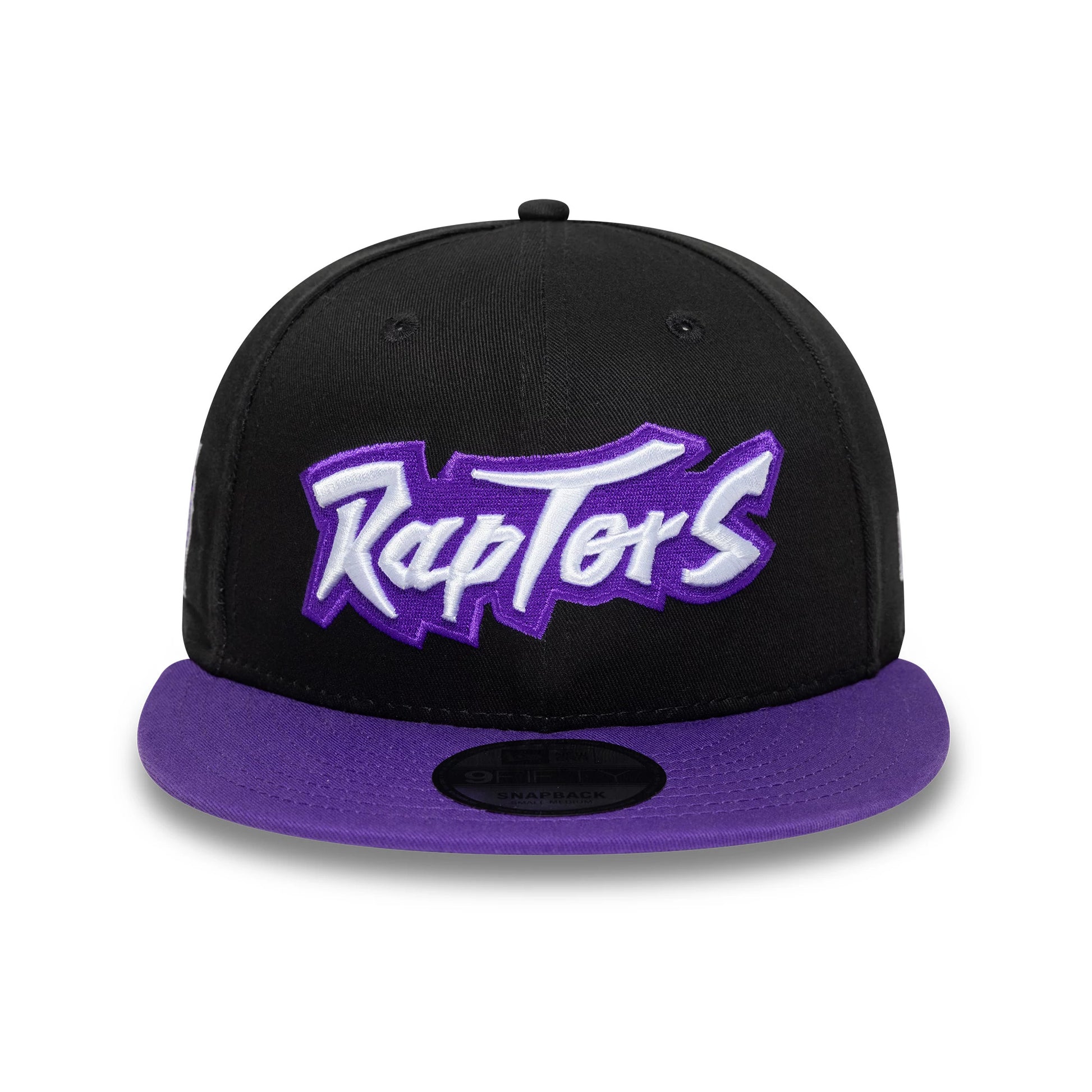 Pictured is this NBA Hardwood Classic Toronto Raptors 9FIFTY Snapback cap in black. 2