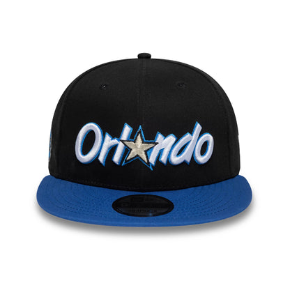 Pictured is this NBA Hardwood Classic Orlando Magic 9FIFTY Snapback cap in black. 2