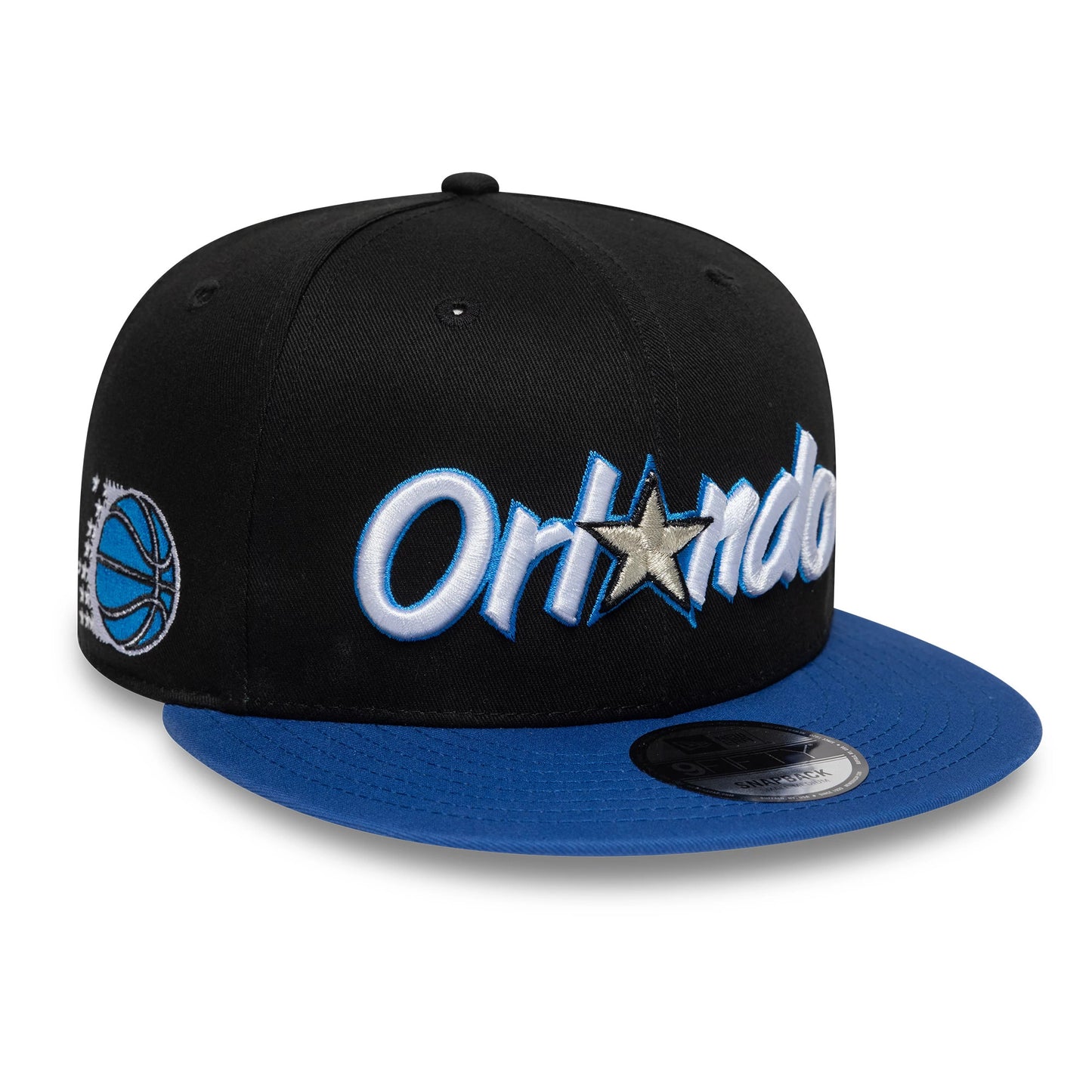 Pictured is this NBA Hardwood Classic Orlando Magic 9FIFTY Snapback cap in black. 1