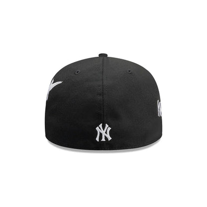 Pictured is this MLB Punkcore New York Yankees 59FIFTY Fitted cap in black. 6