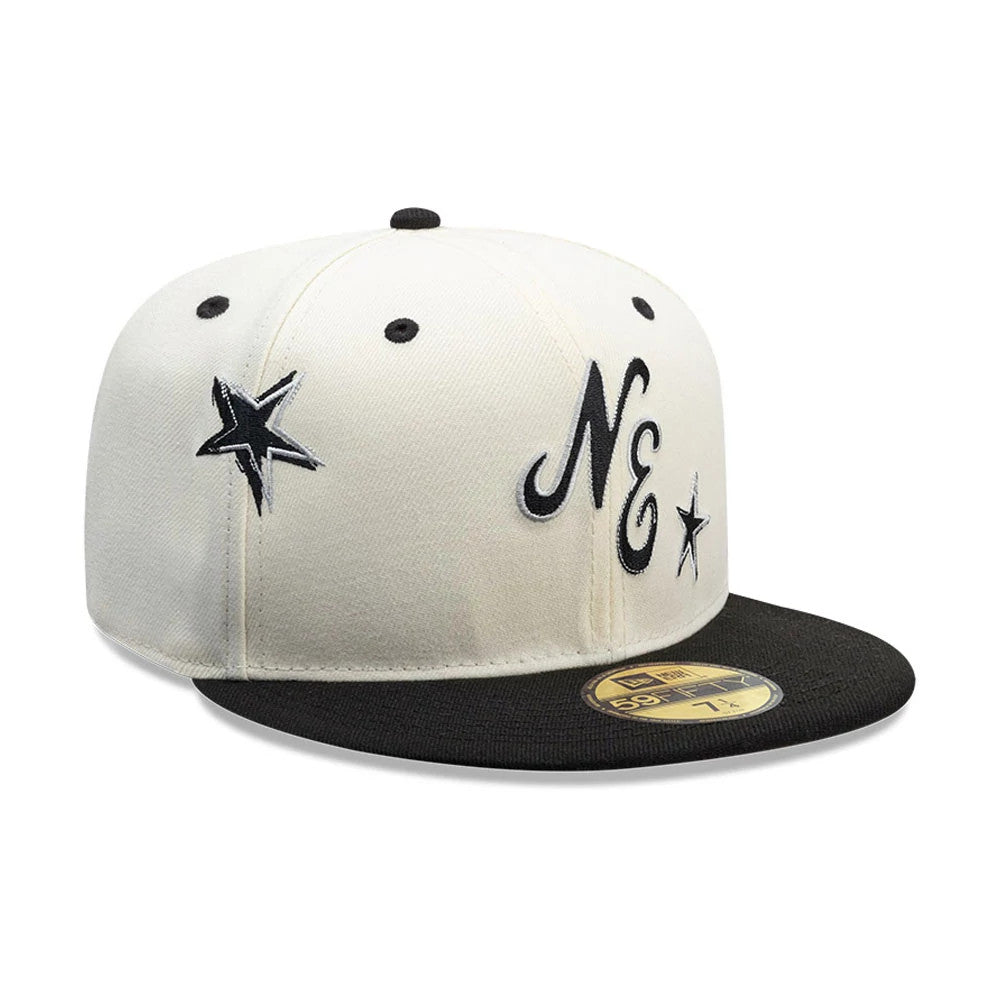 Pictured is this New Era Punkcore 59FIFTY Fitted cap in white & black. 3