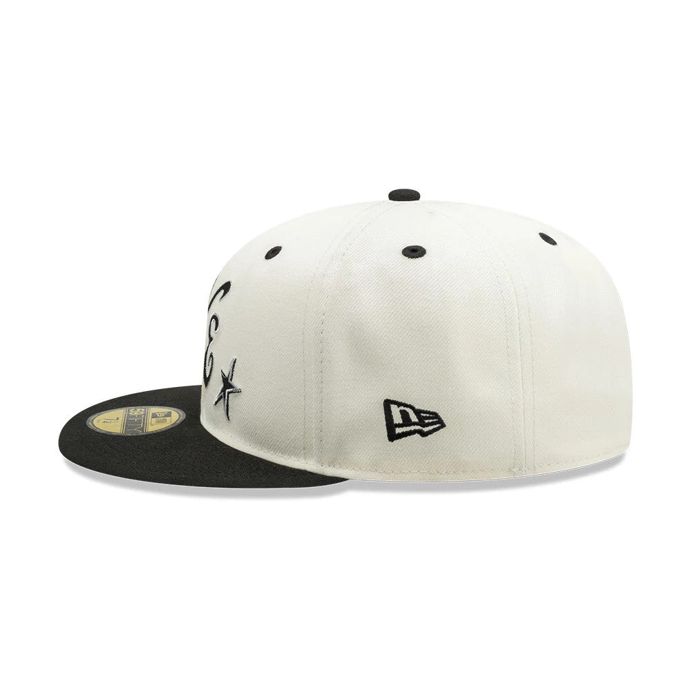 Pictured is this New Era Punkcore 59FIFTY Fitted cap in white & black. 4