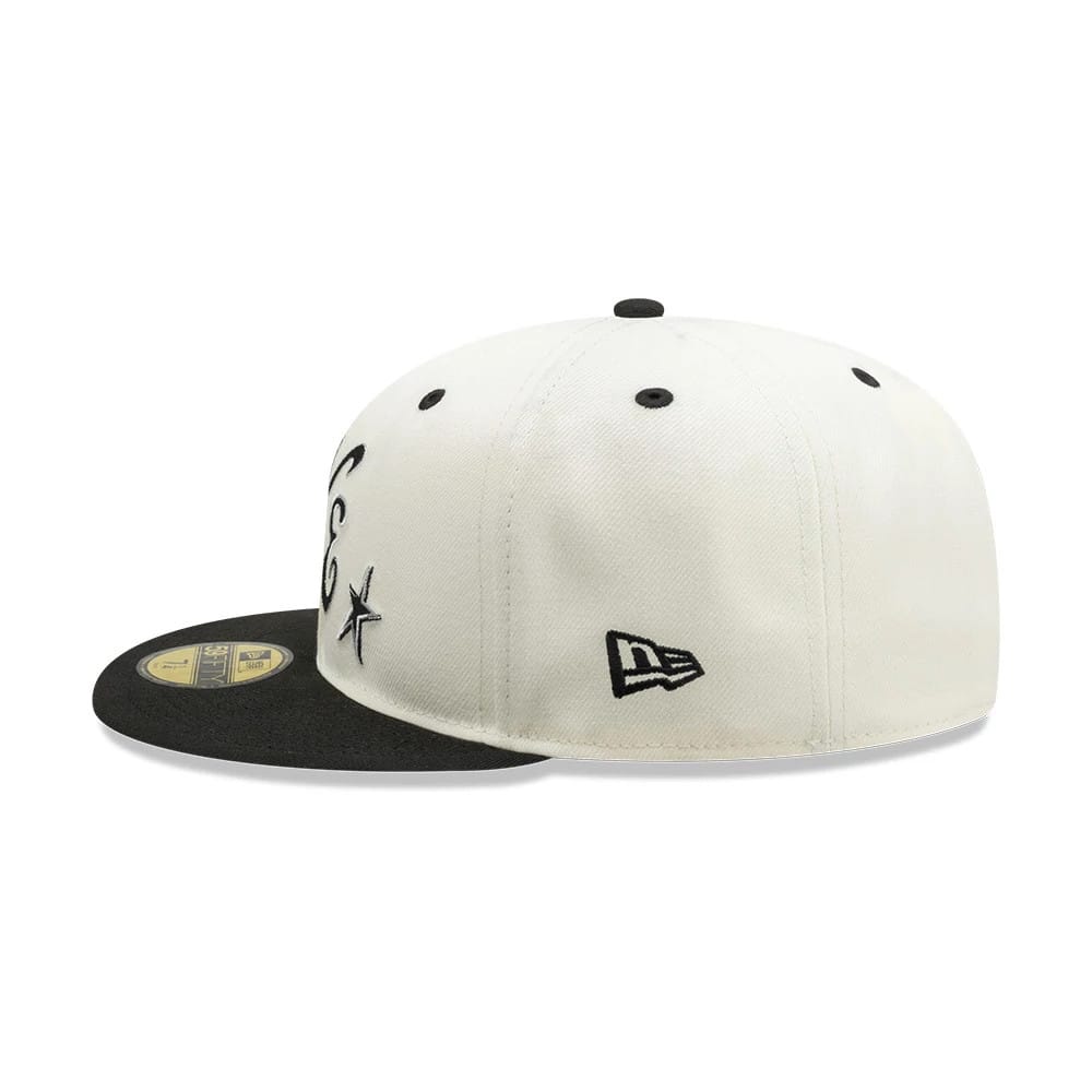 Pictured is this New Era Punkcore 59FIFTY Fitted cap in white & black. 4