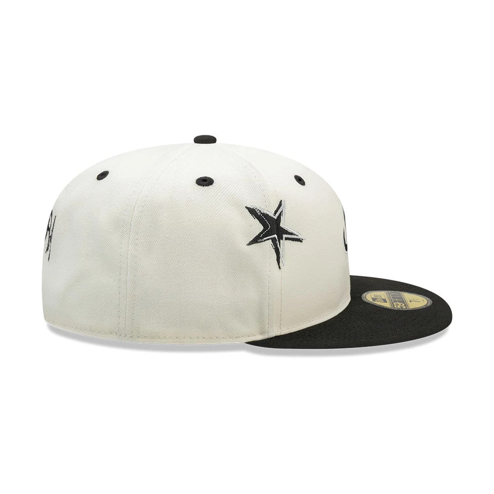 Pictured is this New Era Punkcore 59FIFTY Fitted cap in white & black. 6