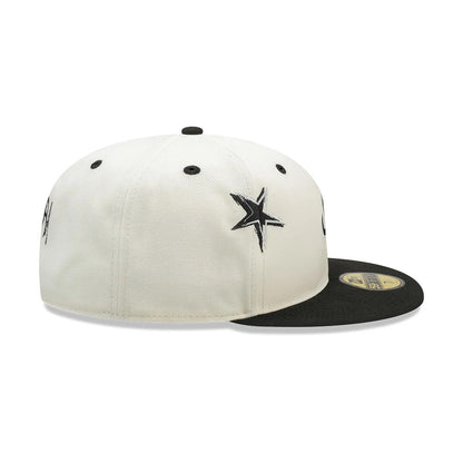 Pictured is this New Era Punkcore 59FIFTY Fitted cap in white & black. 6