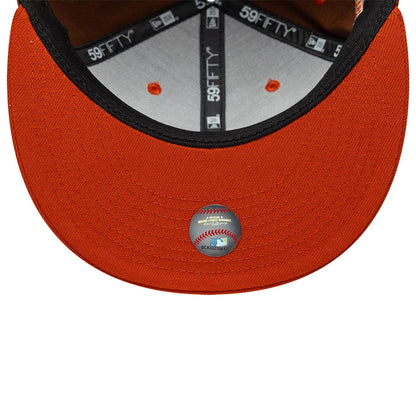 Pictured is this MLB Pack New York Yankees 59FIFTY Fitted cap in brown. 7