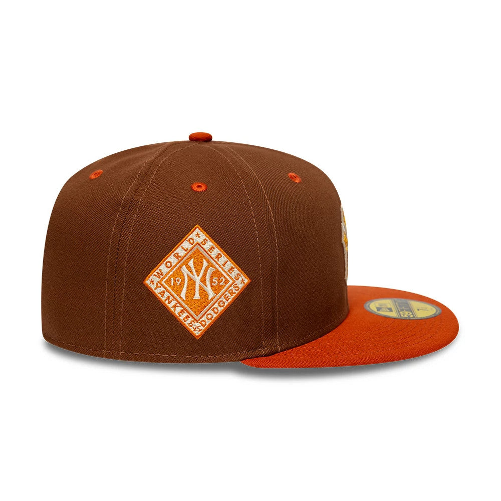 Pictured is this MLB Pack New York Yankees 59FIFTY Fitted cap in brown. 4