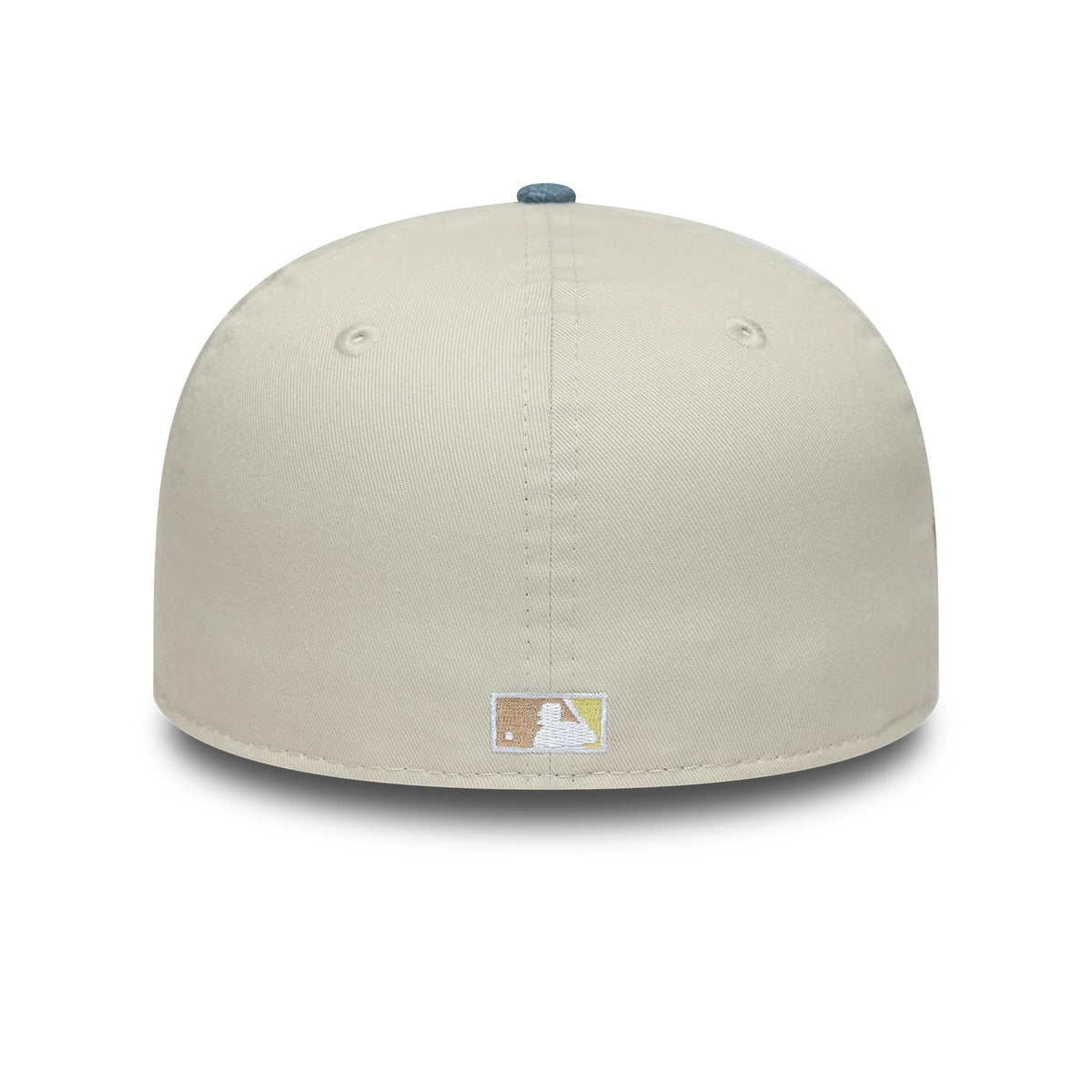 Pictured is this MLB Denim Mix San Diego Padres 59FIFTY Fitted cap in beige. 7