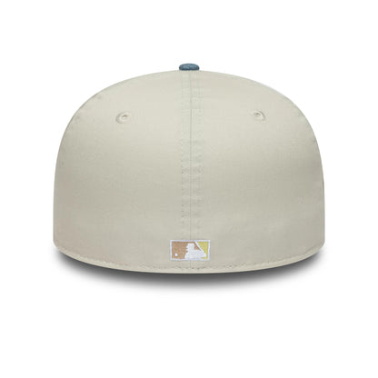 Pictured is this MLB Denim Mix San Diego Padres 59FIFTY Fitted cap in beige. 7