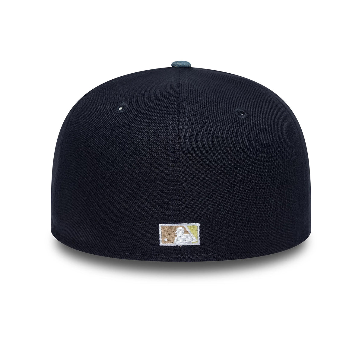 Pictured is this MLB Denim Mix LA Dodgers 59FIFTY Fitted cap in navy. 7