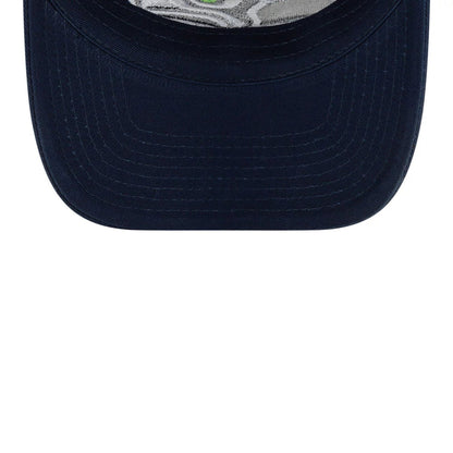 Pictured is this NFL X Bad Bunny Seattle Seahawks Casual Classic cap in navy. 7
