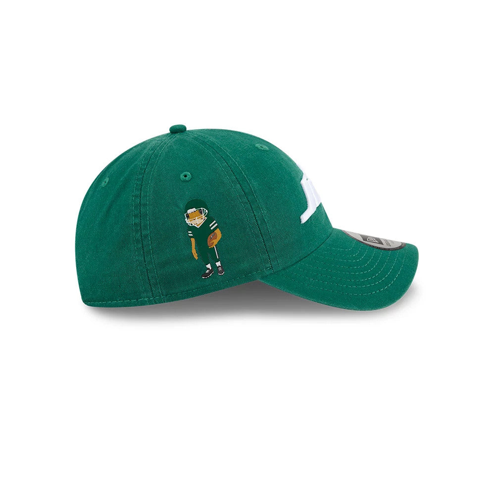 Pictured is this NFL X Bad Bunny New York Jets Casual Classic cap in green. 4