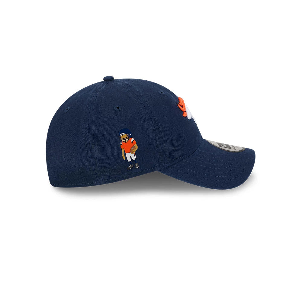Pictured is this NFL X Bad Bunny Denver Broncos Casual Classic cap in navy. 4