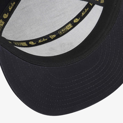 Pictured is this MLB 59FIFTY Day New York Yankees Split Panel 59FIFTY Fitted cap in navy. 9
