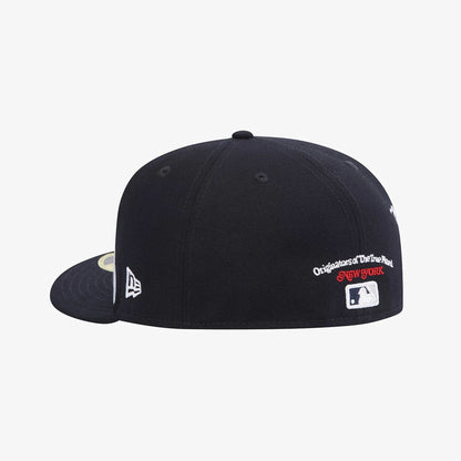 Pictured is this MLB 59FIFTY Day New York Yankees Split Panel 59FIFTY Fitted cap in navy. 6