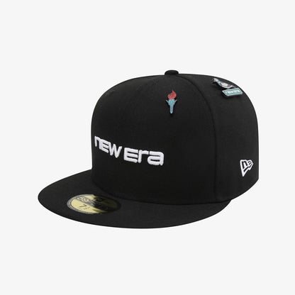 Pictured is this New Era 59FIFTY Day 59FIFTY Fitted cap in black. 1
