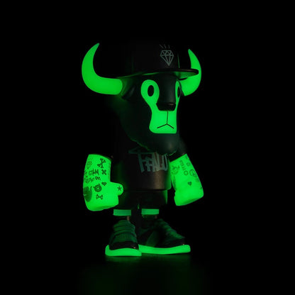 Pictured is this New Era 59FIFTY Day 2026 Glow In The Dark Ffalo figure in black. 9