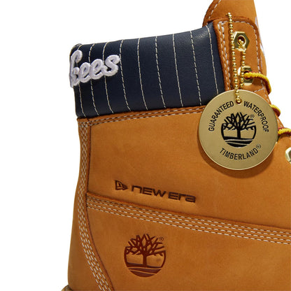 Pictured are these Timberland X New Era New York Yankees Premium Waterproof 6-Inch Boots in Panama Tan. 9