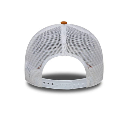 Pictured is this New Era Fishing 9FORTY A-Frame Trucker Adjustable cap in orange. 6