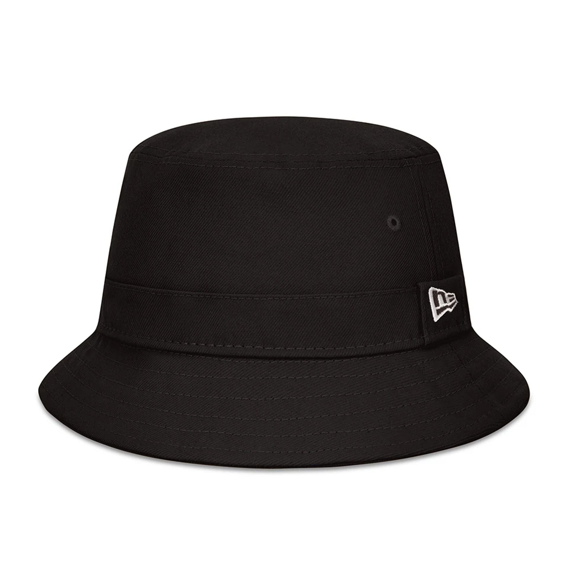 NEW ERA×Ameri LOGO TAPE BUCKET HAT Official New Era Essential Black Bucket Hat | NEC UK