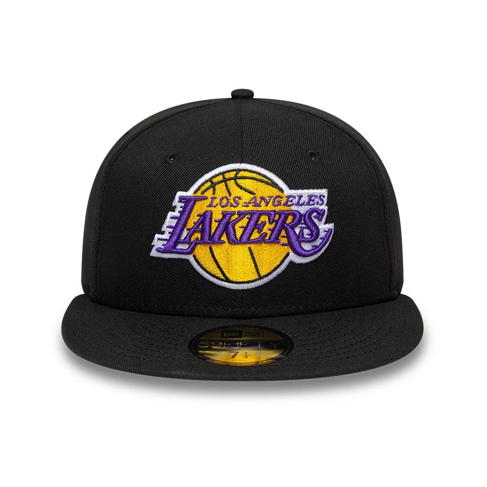 Pictured is this NBA Boutique LA Lakers 59FIFTY Fitted cap in black. 2