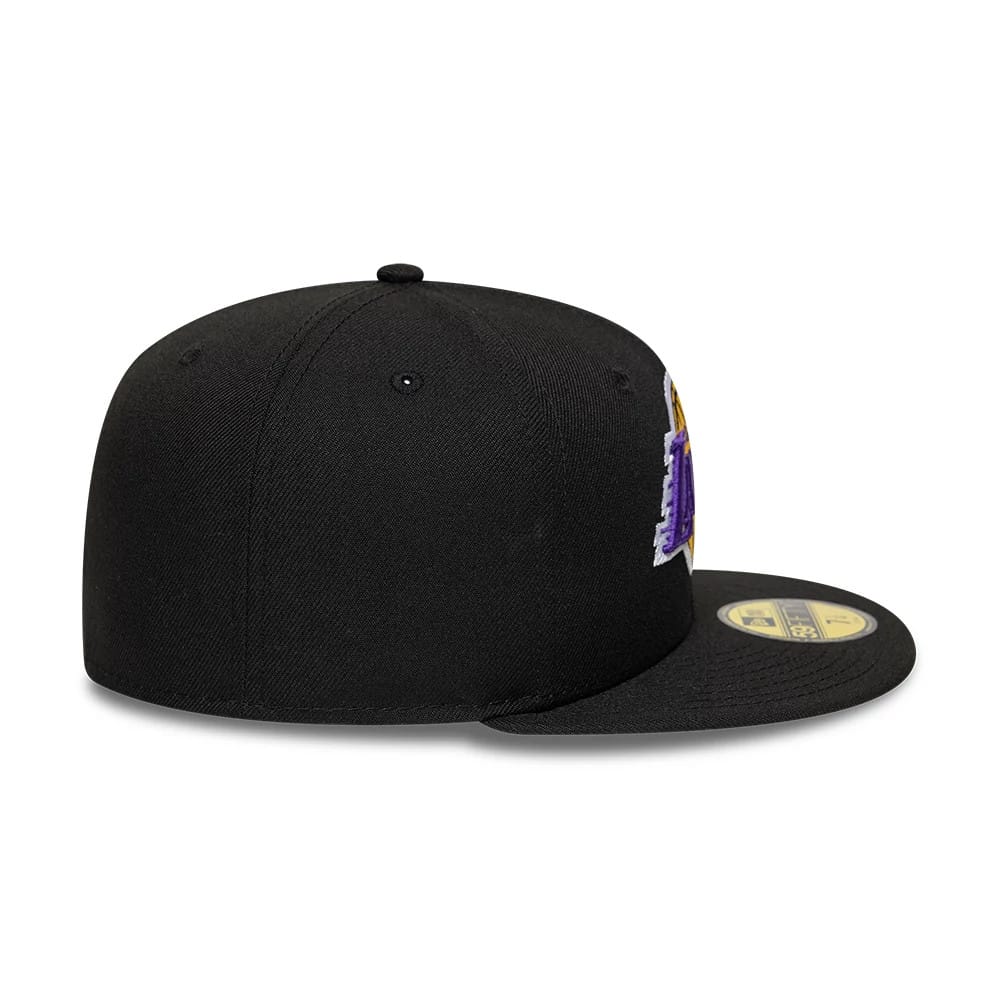 Pictured is this NBA LA Lakers 59FIFTY Fitted cap in black. 6
