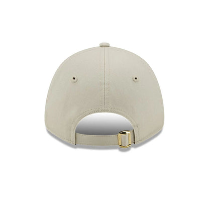 This is a New York Yankees Womens Metallic Logo Cream 9FORTY Adjustable Cap 4