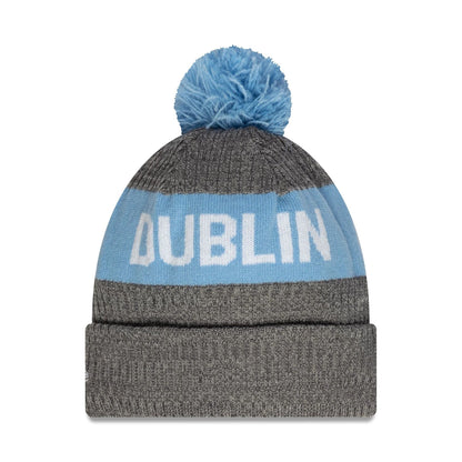 This is a Dublin GAA Grey Bobble Knit Beanie Hat 2