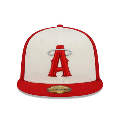 This is a LA Angels MLB City Connect Red 59FIFTY Fitted Cap 3