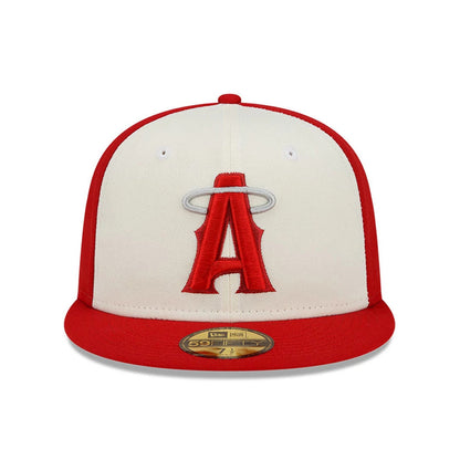 This is a LA Angels MLB City Connect Red 59FIFTY Fitted Cap 3