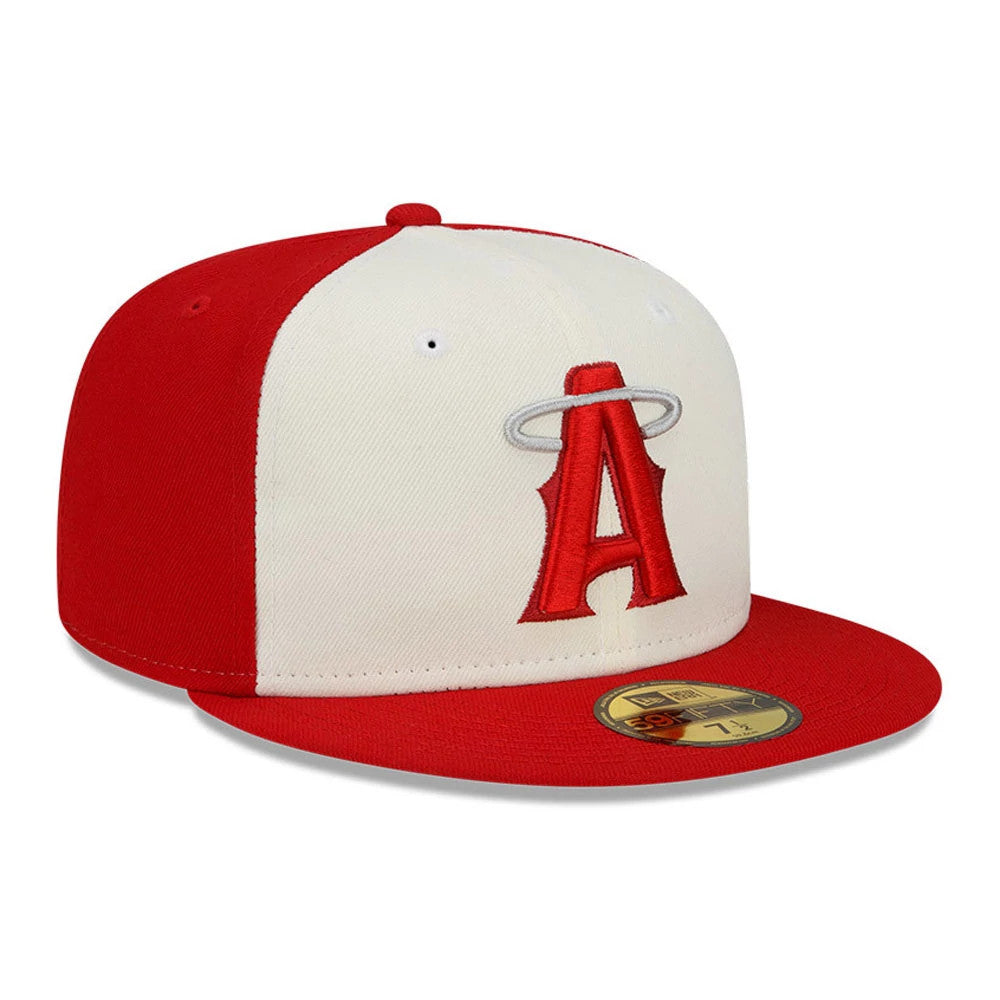 This is a LA Angels MLB City Connect Red 59FIFTY Fitted Cap 4