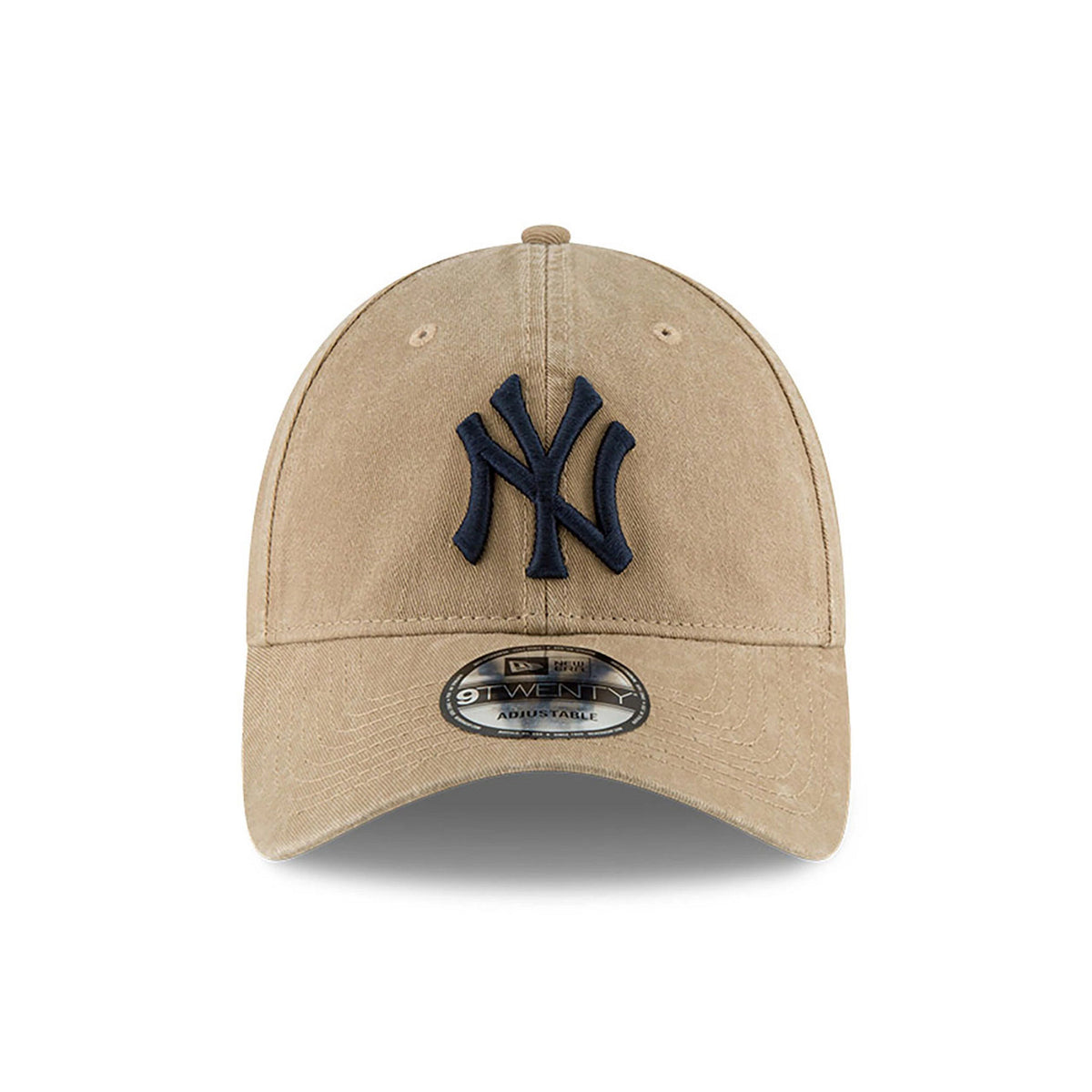 This is a New York Yankees MLB Core Classic Beige 9TWENTY Adjustable Cap 2