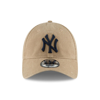 This is a New York Yankees MLB Core Classic Beige 9TWENTY Adjustable Cap 2