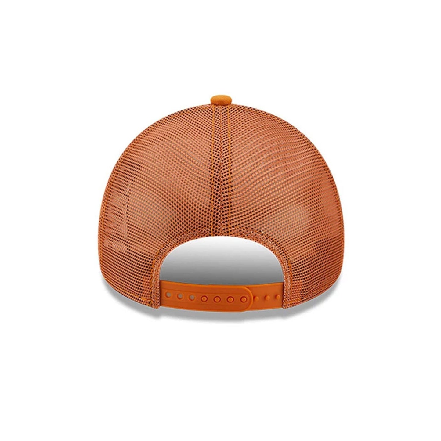 This is a LA Dodgers Youth MLB League Essential Dark Orange 9FORTY A-Frame Trucker Adjustable Cap 4