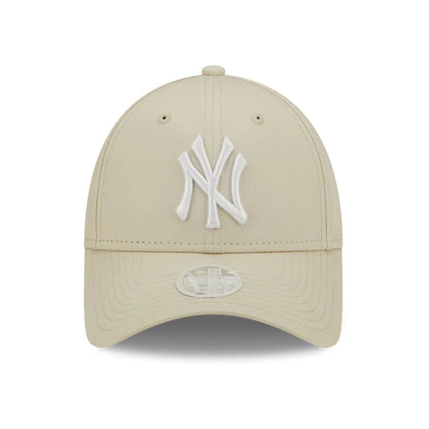 This is a New York Yankees Womens League Essential Light Beige 9FORTY Adjustable Cap 2