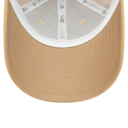 This is a New York Yankees Womens Jersey Light Beige 9FORTY Adjustable Cap 5