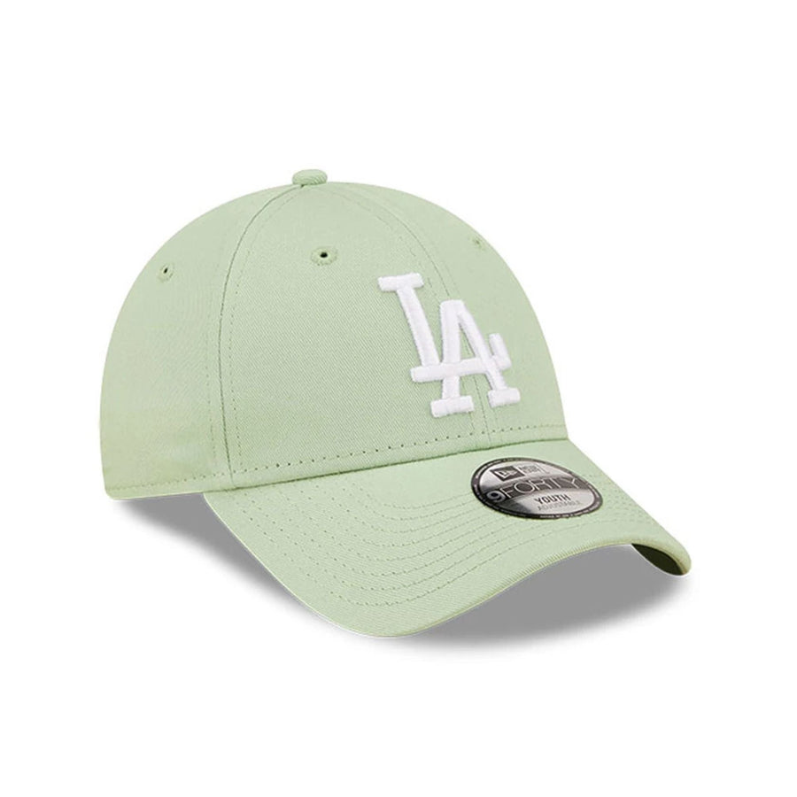 This is a Youth MLB League Essential LA Dodgers Bright Green 9FORTY Cap 3