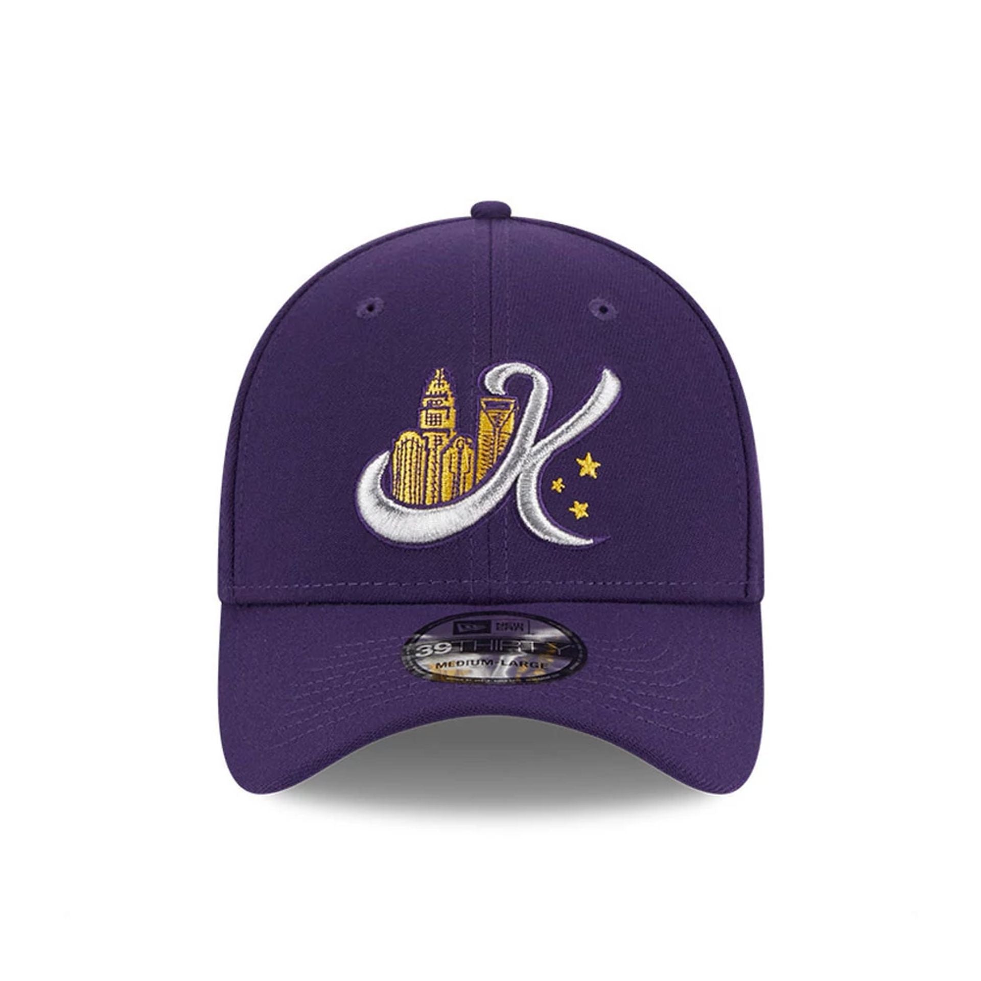 This is a Charlotte Knights MiLB Theme Night Purple 39THIRTY Stretch Fit Cap 2