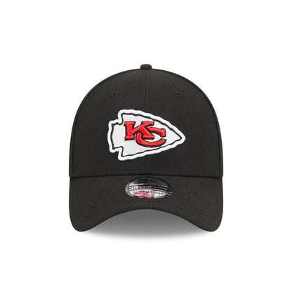 Pictured is this NFL Evergreen Kansas City Chiefs 39THIRTY Stretch Fit cap in black. 2